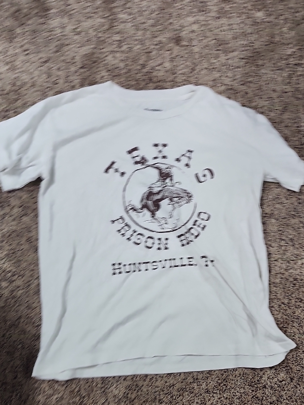 Prison Rodeo Huntsville TX Graphic Tee - White